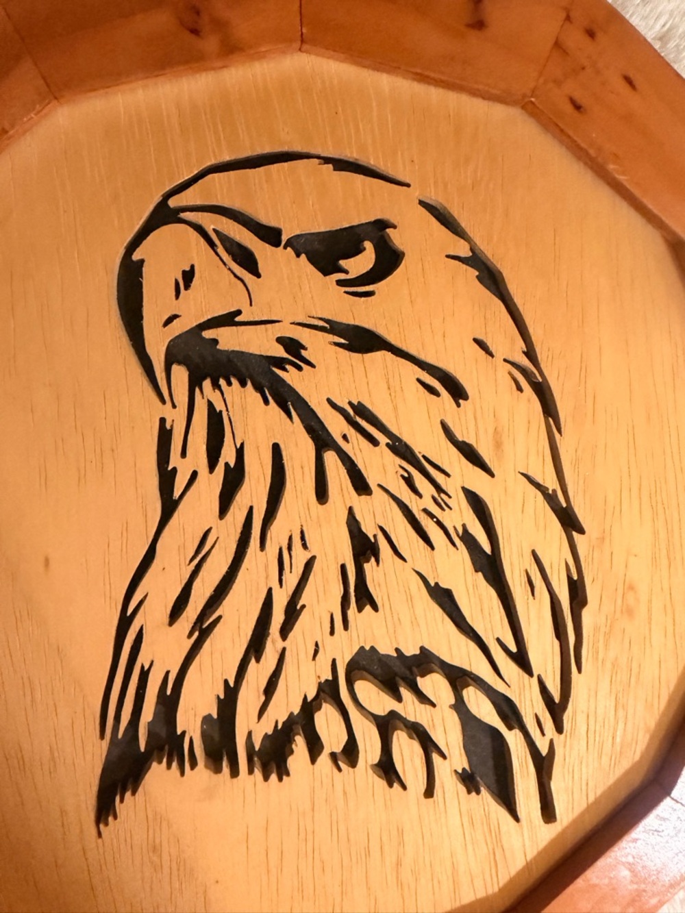 Abelwoodcrafts Handmade Wood Eagle Wall Art Signed 2017
